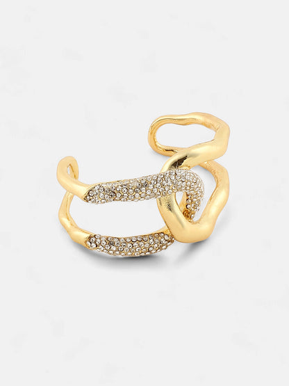 The Opposta Cuff Bracelet - California Gold-SOHIBR6236