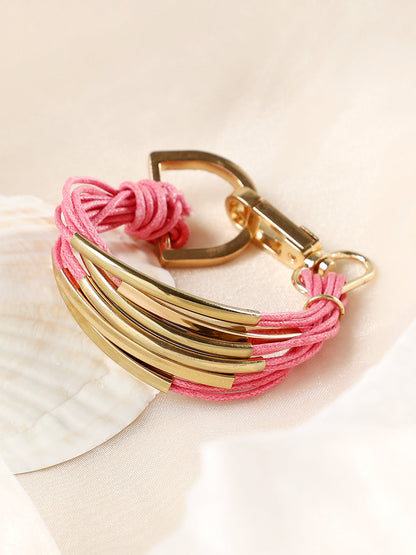 The Filo Statement Bracelet - Barbie Pink-SOHIBR6239
