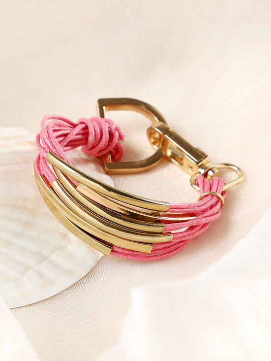 The Filo Statement Bracelet - Barbie Pink-SOHIBR6239