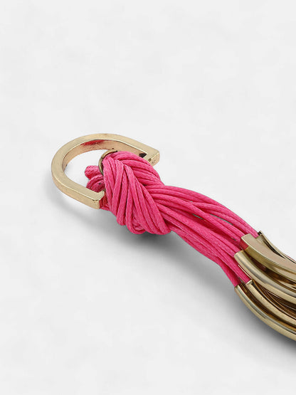 The Filo Statement Bracelet - Fuchsia Pink-SOHIBR6240
