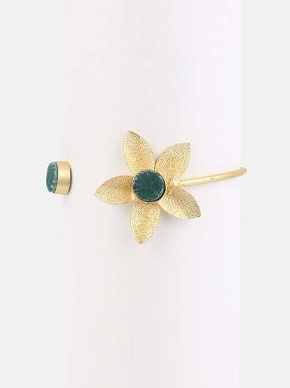 The Flùr Cuff Bracelet - Emerald Green-SOHIBR6250