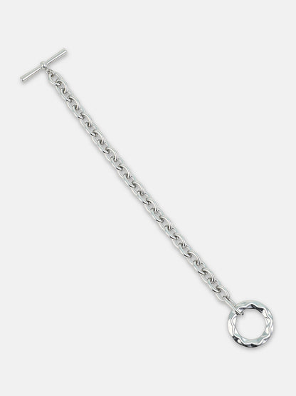 The Sol Halo Link Bracelet Metallic Silver