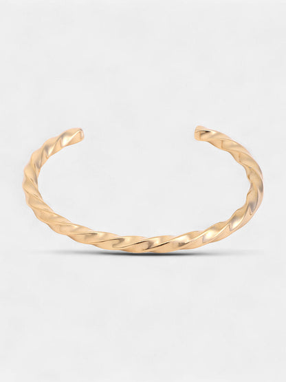 The Twisted Cuff Bracelet - California Gold