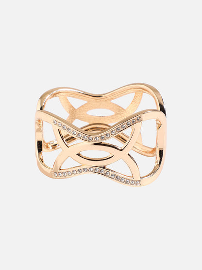 Gold-Plated Bangle-Style Bracelet