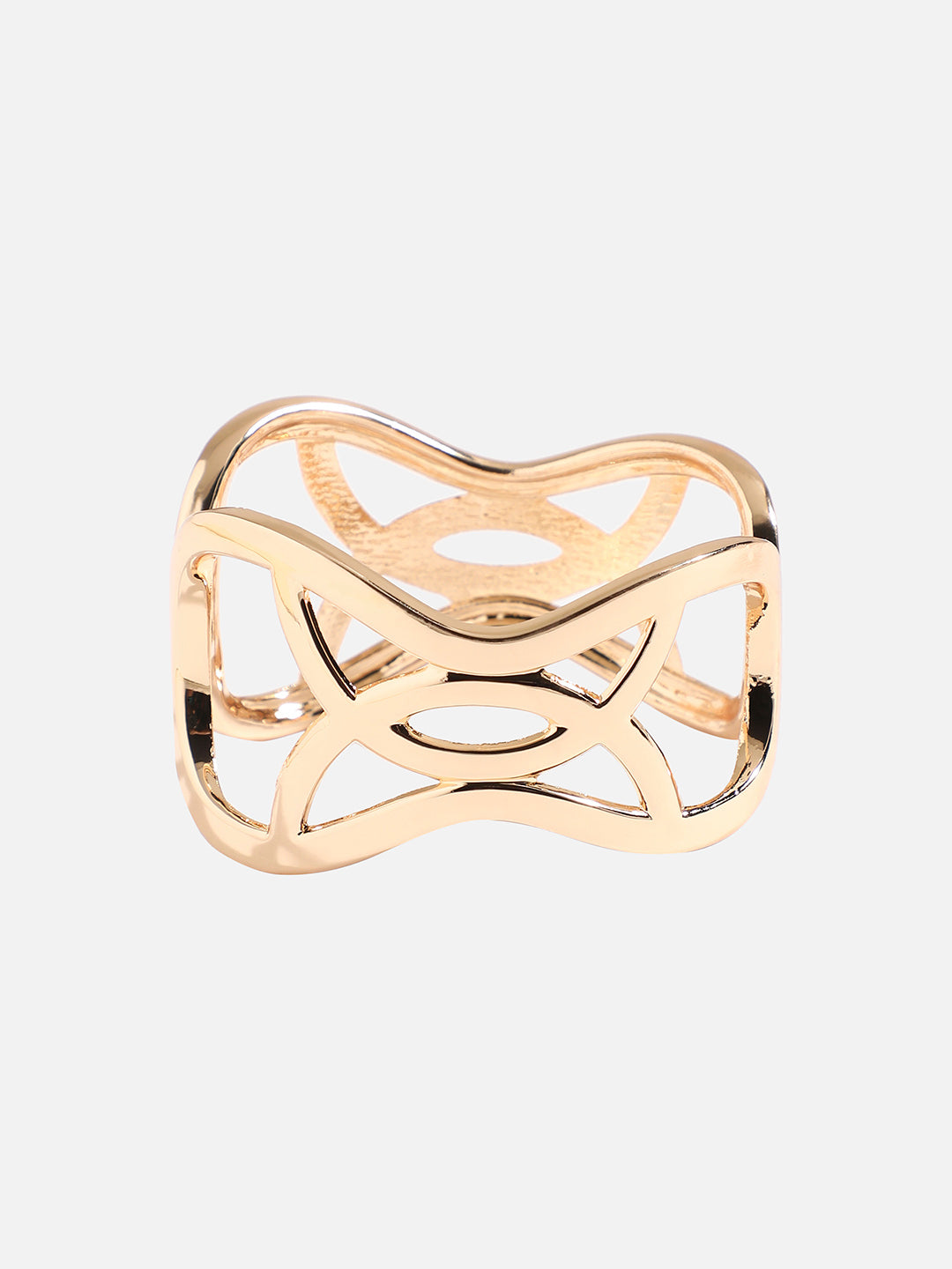 Gold-Plated Bangle-Style Bracelet