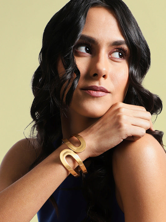 Gold-Plated Cuff Bracelet