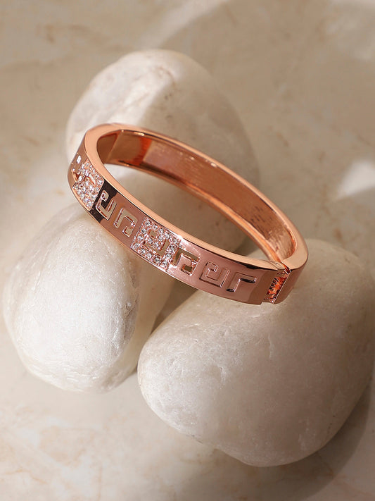 Gold-Plated Bangle-Style Bracelet