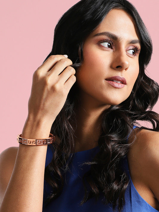 Gold-Plated Bangle-Style Bracelet