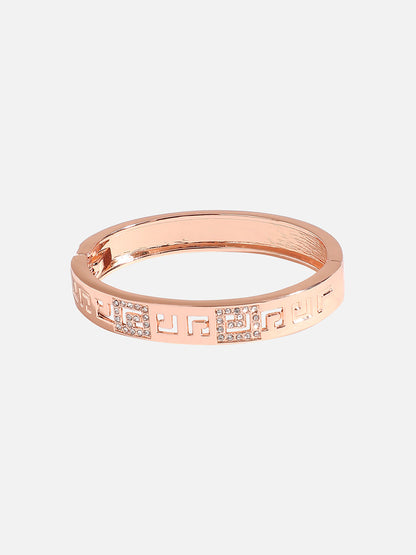 Gold-Plated Bangle-Style Bracelet