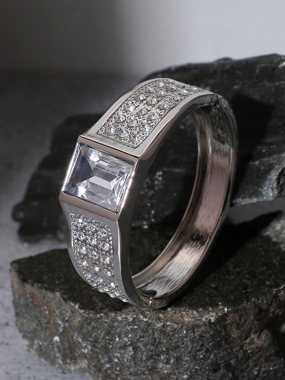 Silver-Plated Kada Bracelet