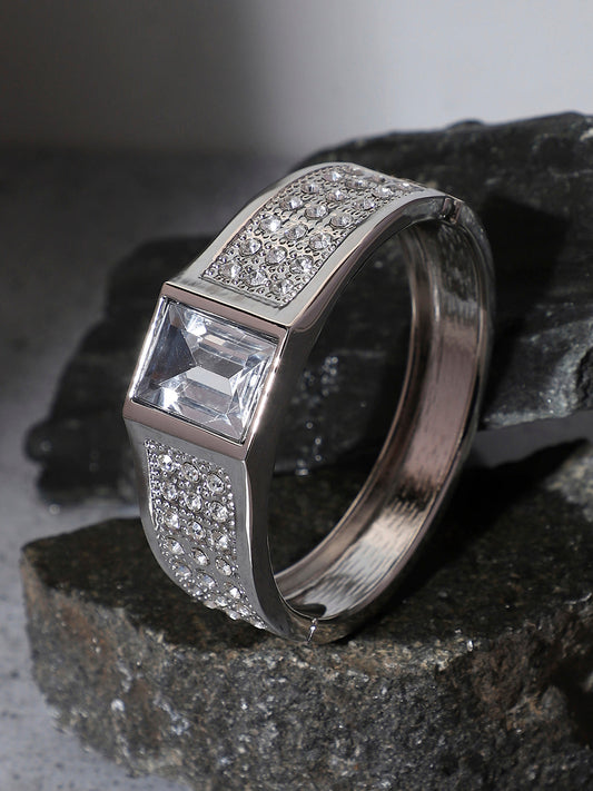 Silver-Plated Kada Bracelet