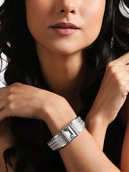 Silver-Plated Kada Bracelet