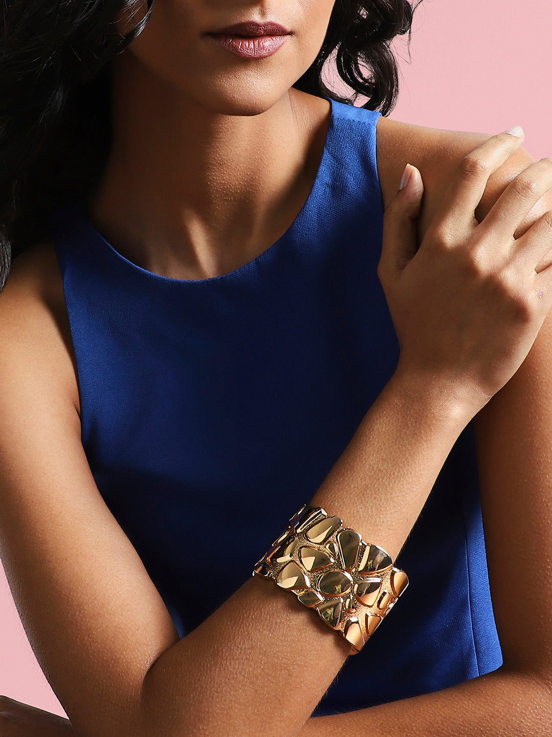 Gold-Plated Artificial Stones Kada