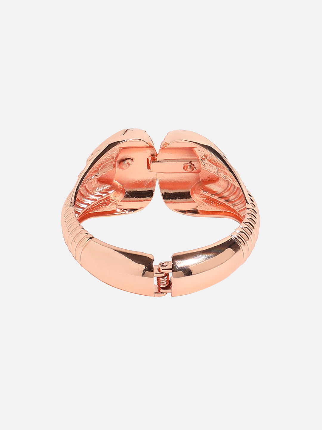 Embellished Snakehead Cuff Bracelet