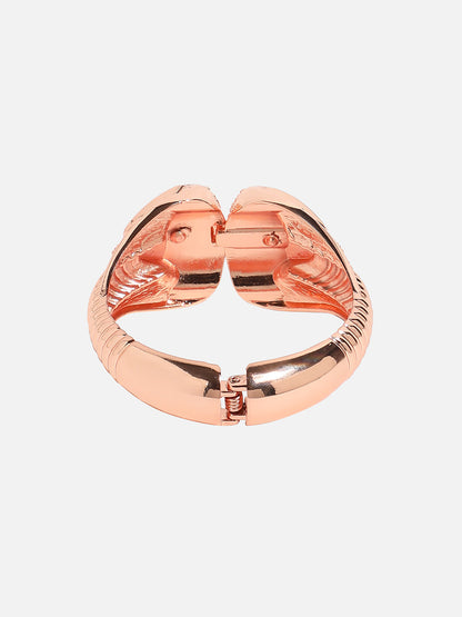 Embellished Snakehead Cuff Bracelet