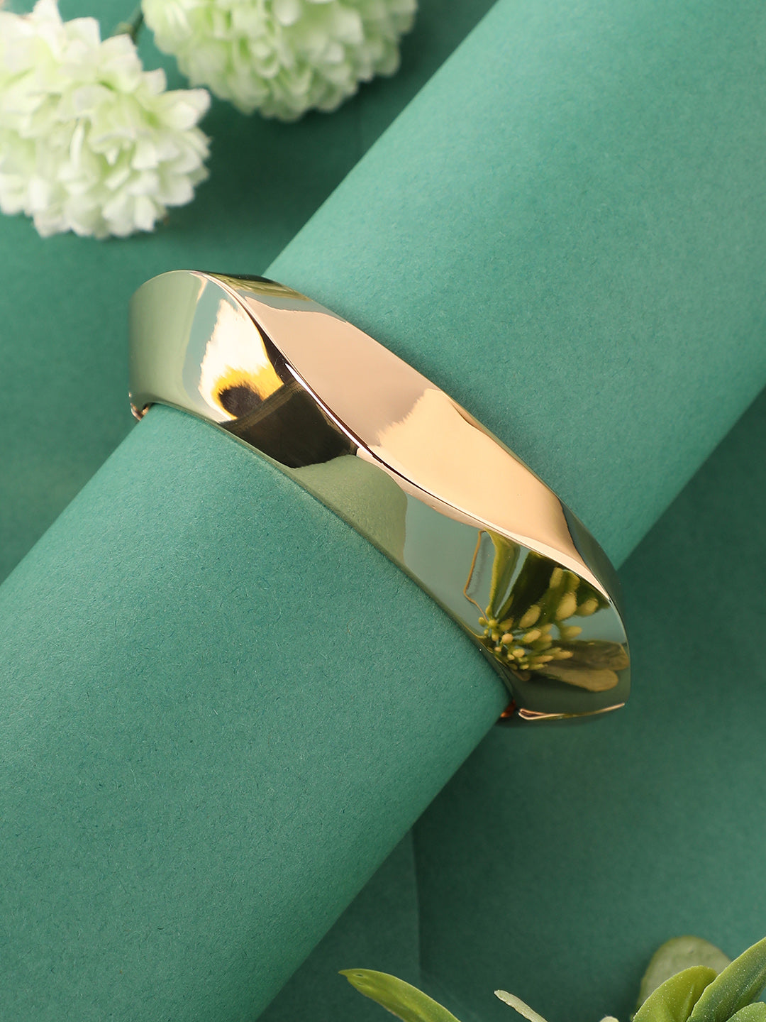 Gold-Plated Cuff Bracelet
