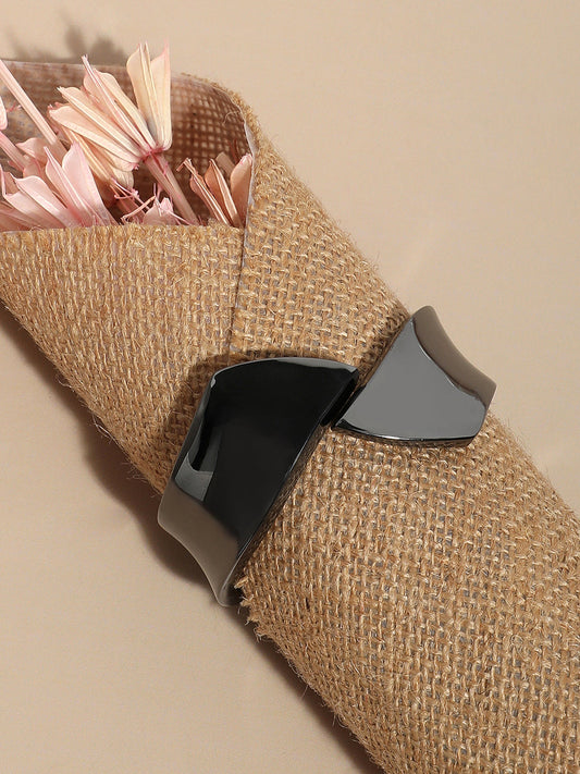 Silver Plated Zig-Zag Cuff Bracelet