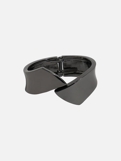 Silver Plated Zig-Zag Cuff Bracelet