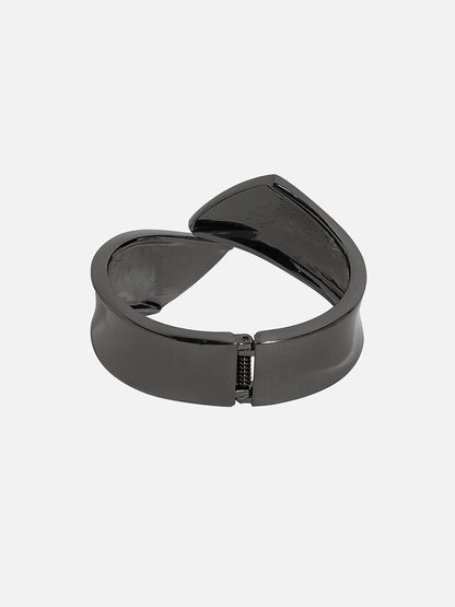 Silver Plated Zig-Zag Cuff Bracelet