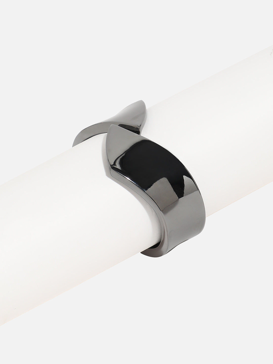 Silver Plated Zig-Zag Cuff Bracelet