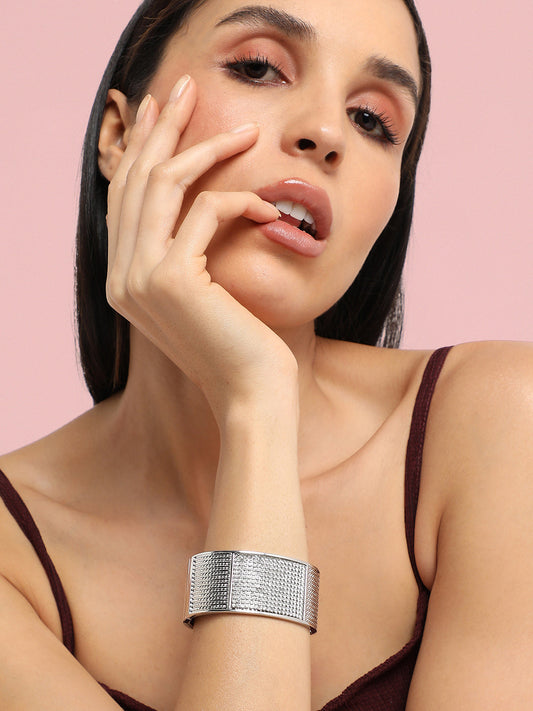 Silver-Plated Cuff Bracelet