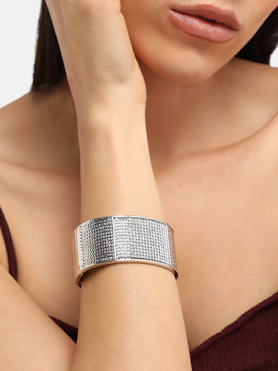 Silver-Plated Cuff Bracelet