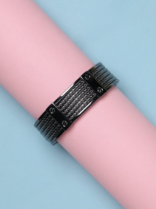 Silver-Plated Cuff Bracelet