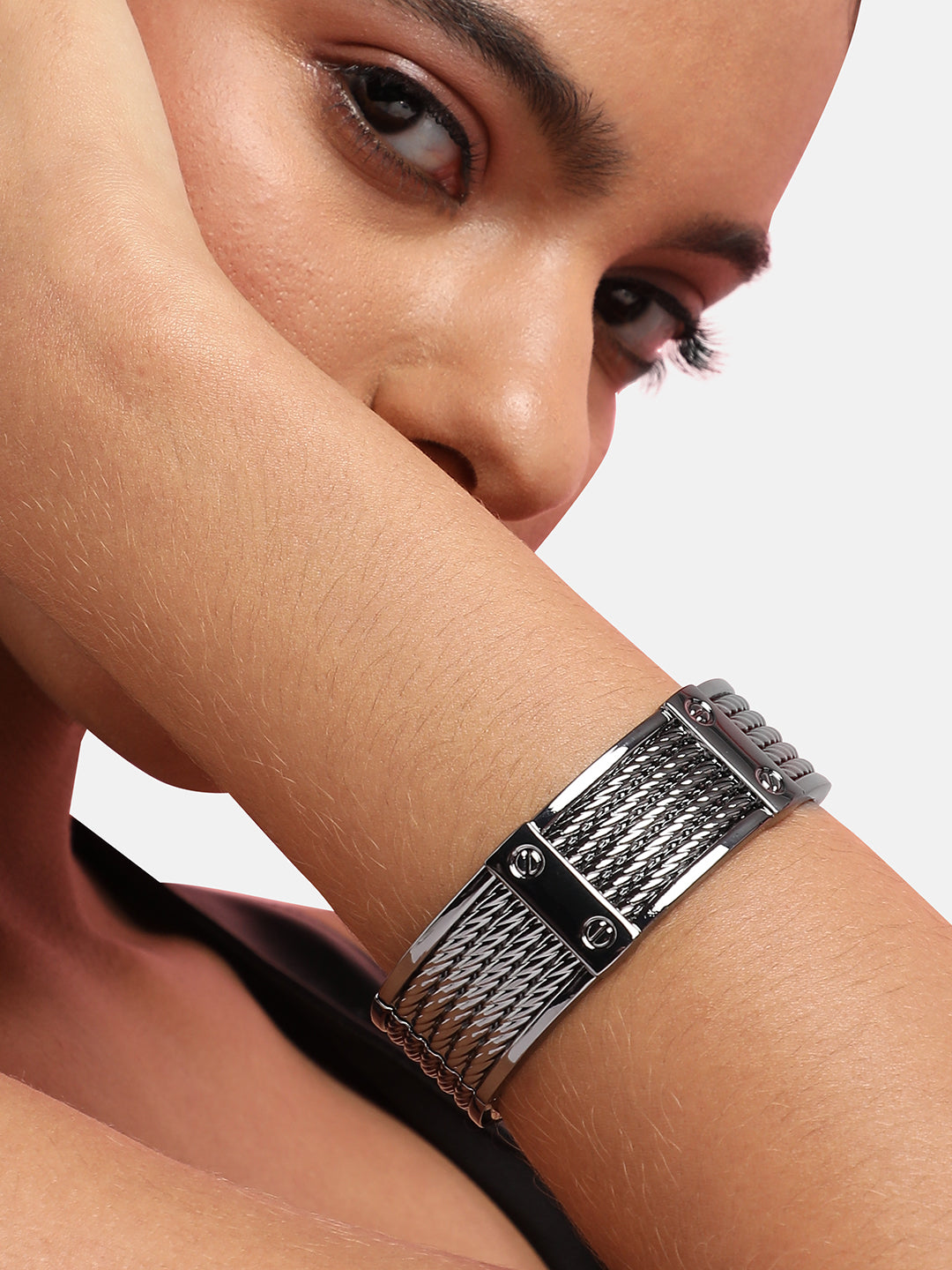 Silver-Plated Cuff Bracelet