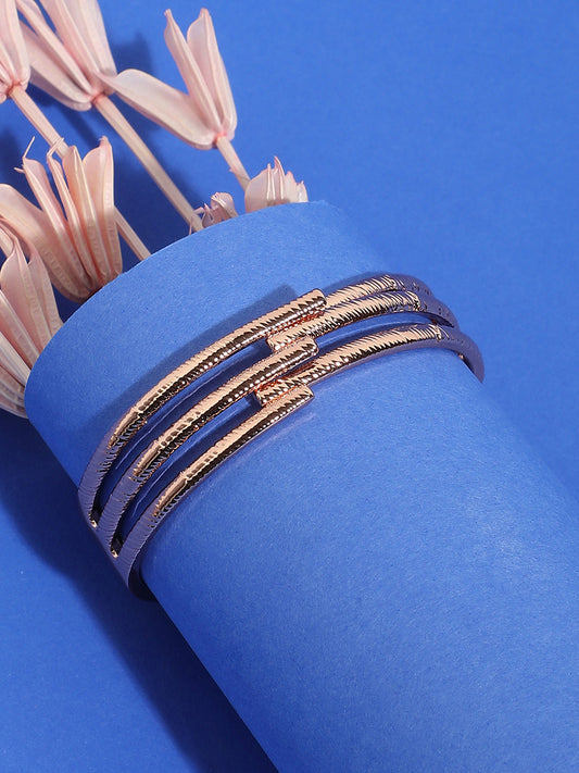 Rose Gold Plated Cuff Bracelet