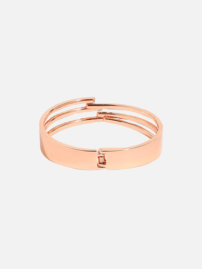 Rose Gold Plated Cuff Bracelet