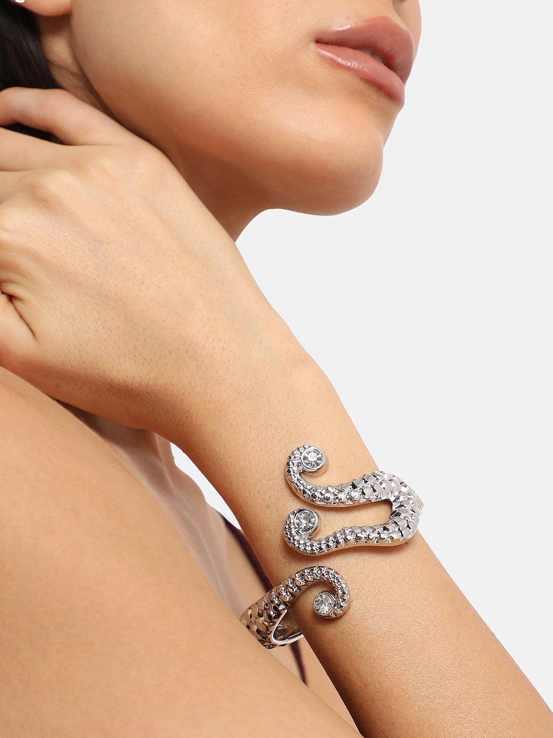 Silver-Plated Cuff Bracelet