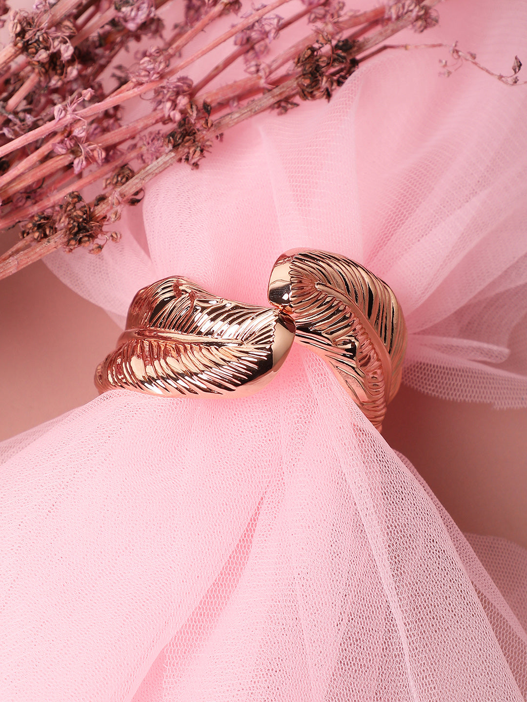 Rose Gold Plated Cuff Bracelet