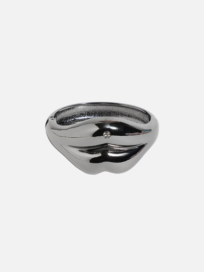 Silver-Plated Bangle-Style Bracelet