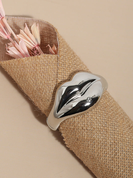 Silver-Plated Kada Bracelet