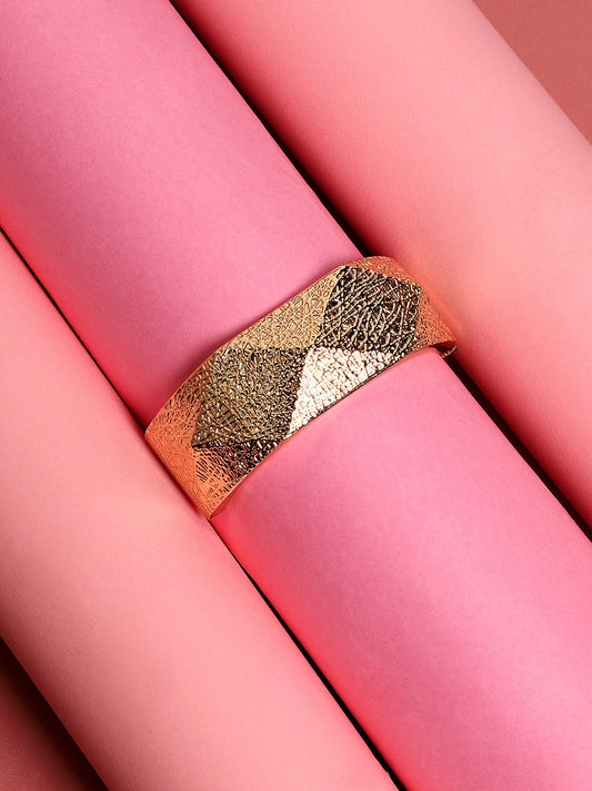 Gold-Plated Bangle-Style Bracelet
