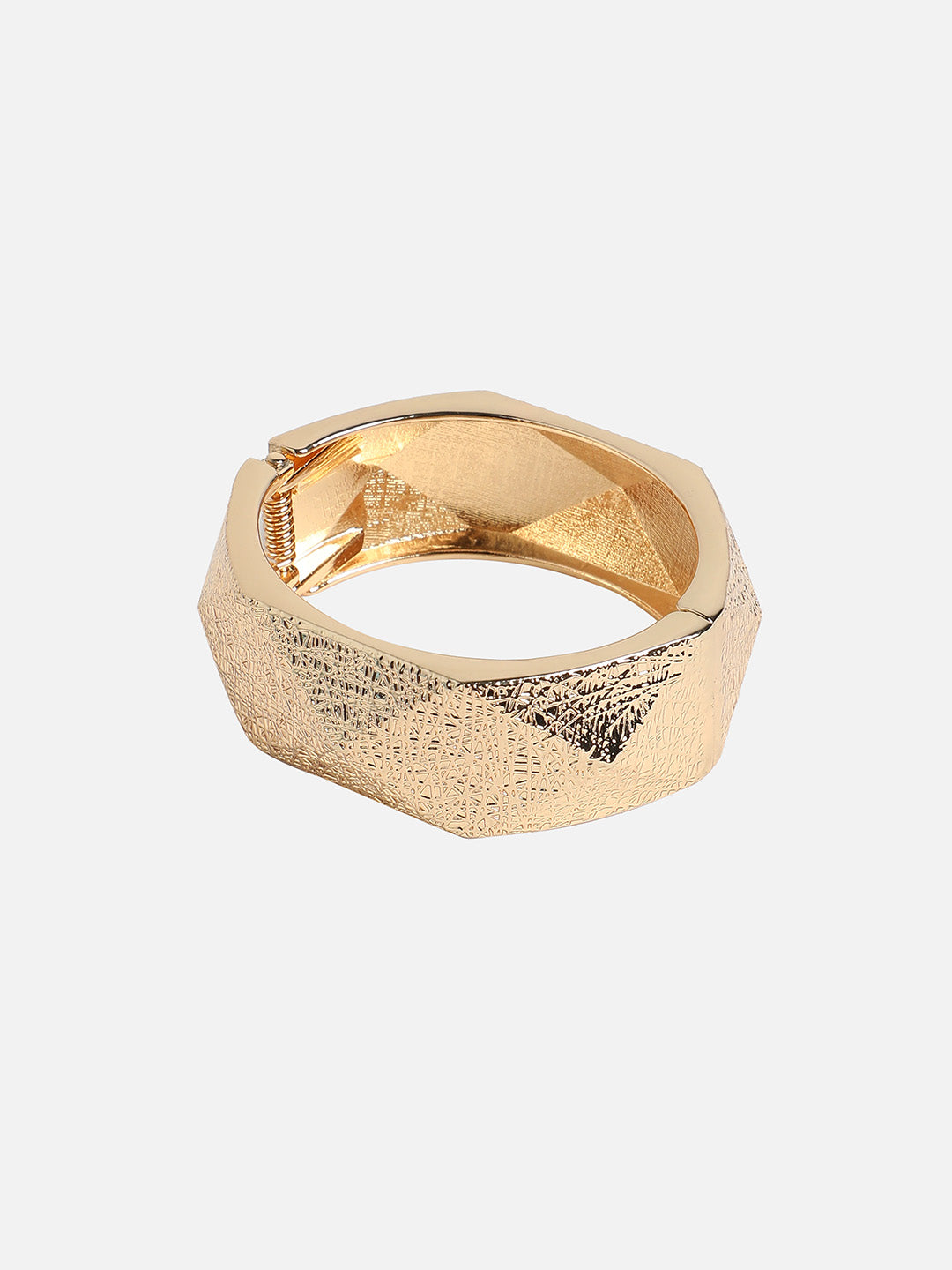 Gold-Plated Bangle-Style Bracelet
