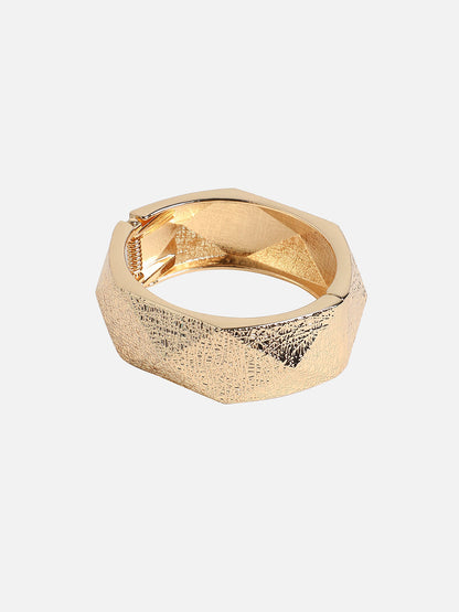 Gold-Plated Bangle-Style Bracelet