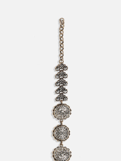 Gold-Plated Stone Studded Charm Bracelet