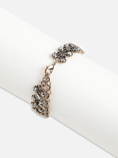 Gold-Plated Stone Studded Charm Bracelet