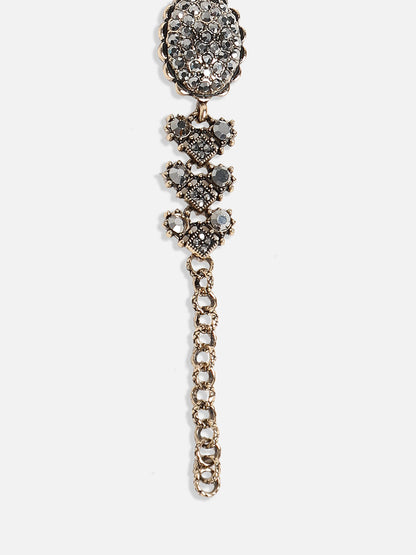 Gold-Plated Stone Studded Link Bracelet