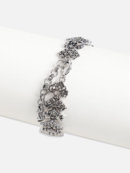 Silver-Plated Link Bracelet
