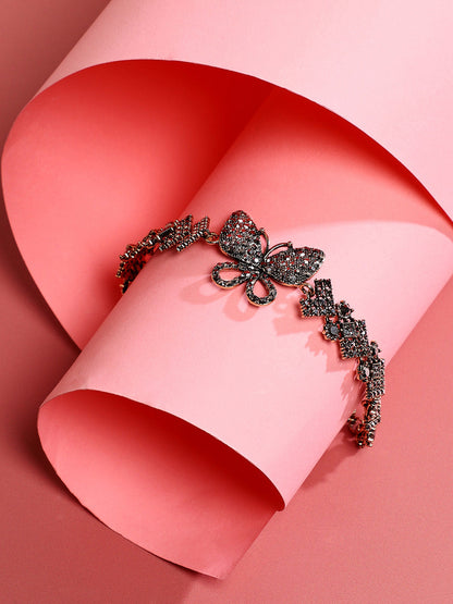 Gold-Plated Butterfly Link Bracelet