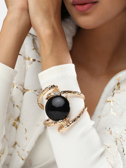 Gold-Plated Kada Bracelet
