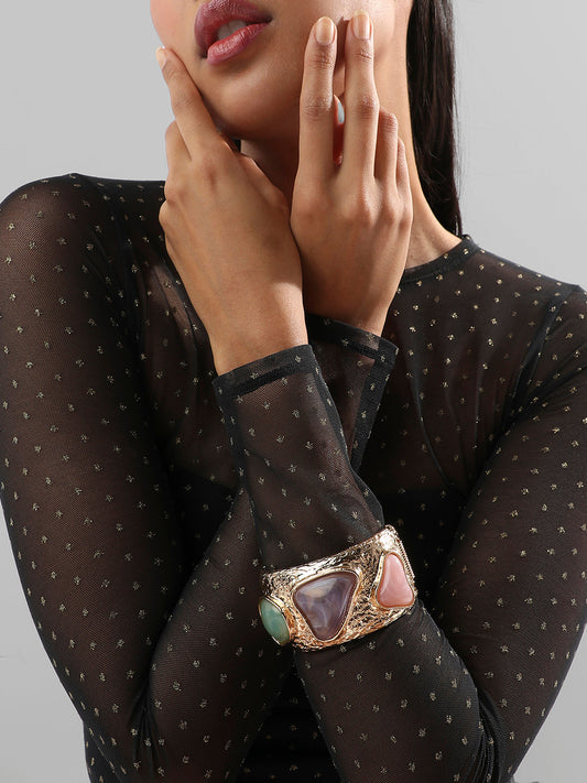 Gold Plated Bangle-Style Bracelet