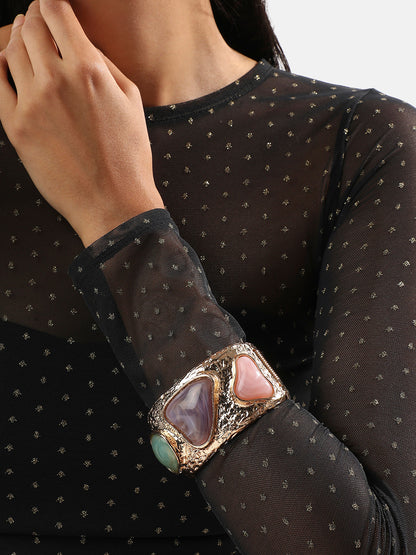 Gold Plated Bangle-Style Bracelet