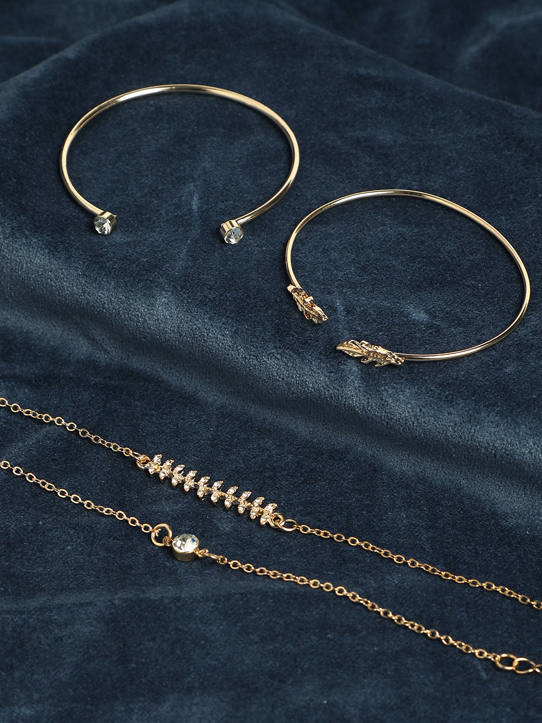 Women's The Foliage Multi-Layer Bracelet - California Gold