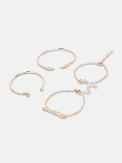 Women's The Foliage Multi-Layer Bracelet - California Gold