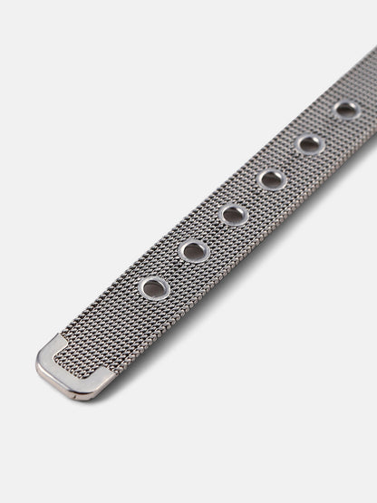 The Montre Statement Bracelet - Metallic Silver-SOHIBR8811