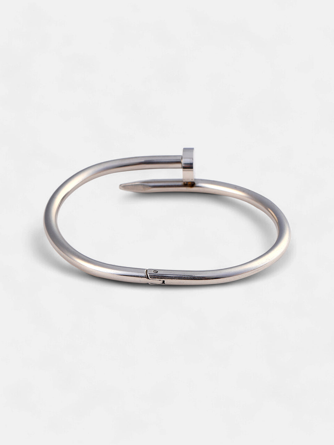 The Screw Bangle Bracelet - Metallic Silver-SOHIBR8812