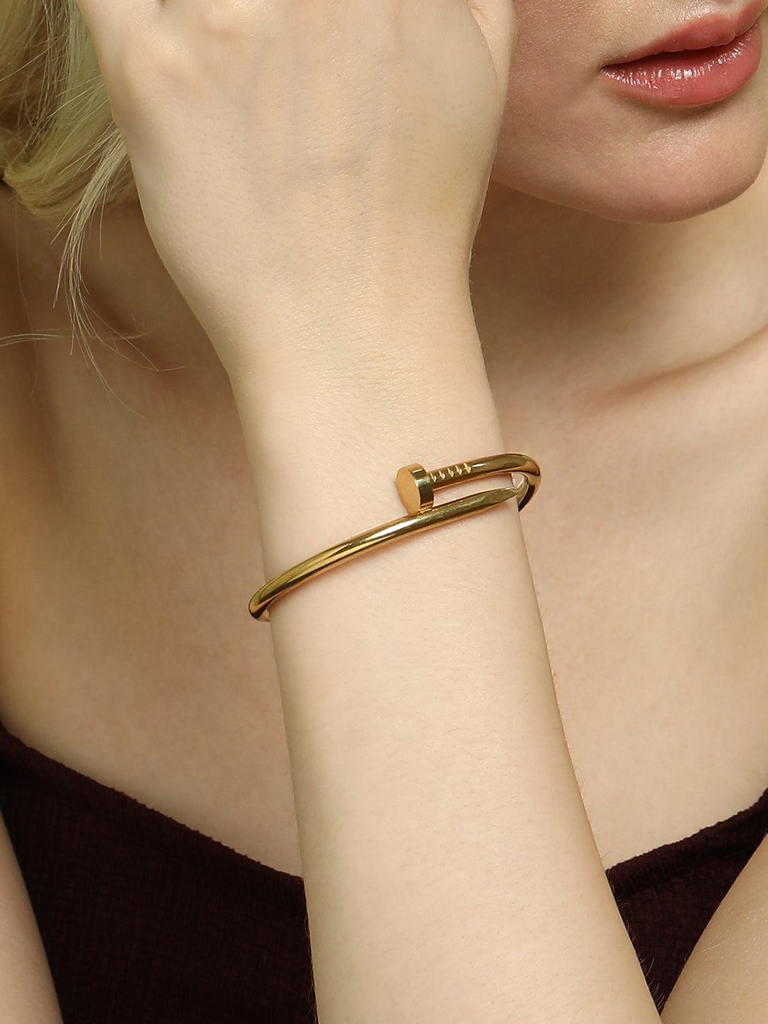 The Screw Bangle Bracelet - California Gold-SOHIBR8813